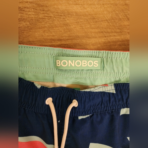 Bonobos Lightning Bolt Swim Trunks Men's Drawstring Board Shorts _ - Picture 2 of 6